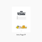 Intro Page - Kakao Friends PP Cover B5 Undated Monthly Planner