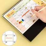 220gsm paper & Large Calendar Grid - Kakao Friends 2026 Choonsik Basic Desk Calendar