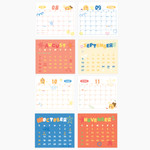 Monthly Calendar - Kakao Friends 2026 Choonsik Shape Desk Calendar