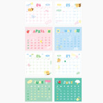 Monthly Calendar - Kakao Friends 2026 Choonsik Shape Desk Calendar