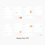 Weekly Plan - Kakao Friends Blue Choonsik Undated Weekly Planner