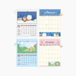 Monthly Calendar - Kakao Friends 2026 Index Desk Calendar
