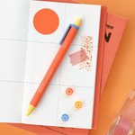 Tangerine - Bubbly Black Ink Gen Pen 0.38mm