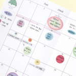 Pastel Blush - Be On D Daily Dot Paper Sticker Set