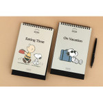 On Vacation & Eating Time - PEANUTS 2026 Snoopy Vintage Desk Calendar