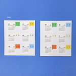 Vivid - O-Check 2026 Monthly Index Calendar Sticker Set