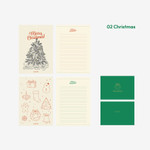02 Christmas - Dailylike Christmas Daily Letter And Envelope Set