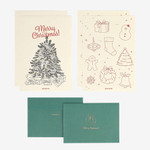 02 Christmas - Dailylike Christmas Daily Letter And Envelope Set
