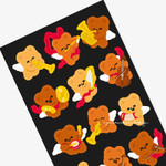 Matte Coating - pureureum design Cupid Bear Concert Paper Sticker