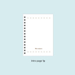 Intro Page - Paperian Bits And Pieces Mini Undated Weekly Planner