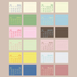 Calendar Pages - Paperian Bits And Pieces Mini Desk Calendar