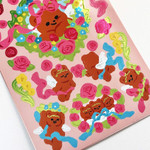 Glossy Sticker - pureureum design Flower Cupid Bear Glossy Sticker