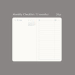 Monthly Checklist - Paperian 2026 Neue Pocket Dated Monthly Planner