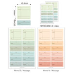 Memo 05,06 - Paperian Color Palette Paper Memo Sticker