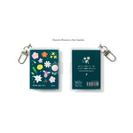 Flowers Bloom in the Garden - Bookfriends Mini Blank Notebook With Keyring