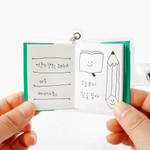 Mini Notebook - Bookfriends Mini Blank Notebook With Keyring