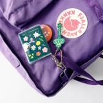 Keyring Attached - Bookfriends Mini Blank Notebook With Keyring