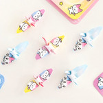 Paper Crane Folding - GOLGOLZ Round Square Cute Sticky Notes Pad