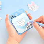 Handy Size - GOLGOLZ Round Square Cute Sticky Notes Pad