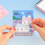 2 Designs - GOLGOLZ Bami & Kong Lee Shape Sticky Notes Pad