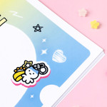 Approximately 20 sheets - GOLGOLZ Cute L-Shaped A4 File Folder