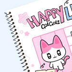 Spiral Binding - GOLGOLZ Happy Life Spiral Blank Notebook