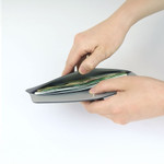 Holds Up To 40 Bills - Fenice Vegan Leather Cash Envelope Wallet
