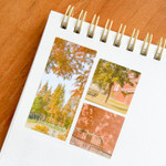 Versatile Use - Mingkit Autumn Squared Paper Sticker