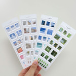 Pack of 4 Sheets - Mingkit Instant Photo Removable Sticker Pack