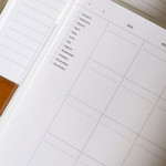 Undated Diary - Indigo Mind Snap 6 Months Dateless Monthly Diary Journal