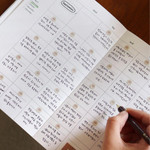 Monthly - Indigo Mind Snap 6 Months Dateless Monthly Diary Journal