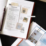 Lined Note - Indigo Mind Snap 6 Months Dateless Monthly Diary Journal