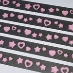 Bold Graphic Design - Bit By Bit Pink Crystal Washi Tape