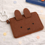 Miffy Brown Card Holder With Bunny Carabiner