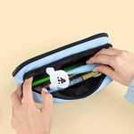 Rear Compartment - Maltese Double Zipper Pencil Case Pouch