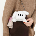 Maltese Fluffy Maltese Puppy Plush Pencil Case