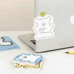 Non-Sticky - Maltese Puppy Shape Memo Notepad