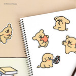 02 Retriever Happy - Maltese Puppy Big Point Removable Sticker Pack