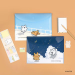 Cute Design - Maltese Puppy A4 Velcro Document Organizer