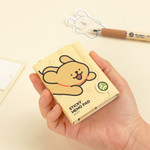 Compact When Folded - Maltese Puppy 4-Tier Sticky Note Set