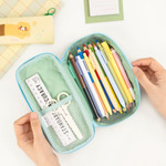 Full Open Design - Kakao Friends Daily Zipper Pencil Case Pouch