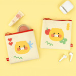 Lemon - Kakao Friends Choonsik Square Flat Zipper Pouch