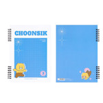 Blue (Grid) - Kakao Friends Choonsik Vivid B5 Hardcover Notebook