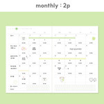 Monthly - Dash and Dot Lucky 1 Month Dateless Daily Study Planner