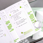 Daily Study Planner - Dash and Dot Lucky 1 Month Dateless Daily Study Planner