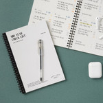 White - Antenna Shop Table Talk Mid Year A5 Dateless Checklist Weekly Planner