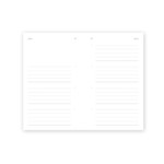 7 Section per 2 Pages - Dash And Dots Piece Of Mind Collection Lined Notebook
