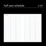 Half Year Schedule - Dash And Dots Starry Starry Days Dateless Daily Planner