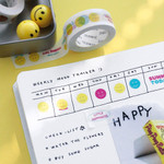01 Smiley - ICONIC Collect 15mm Washi Tape 01-04