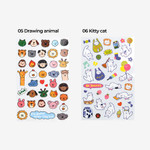 Set of 8 sheets - Dailylike Line Holographic Removable Sticker Set of 8 Sheets